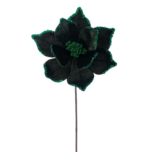 VIC-RG235904 - 21.5" Green Poinsettia 10" Flower, 6-Pack - Vickerman