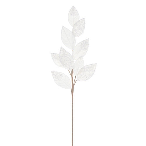 VIC-RG253301 - 32" Ivory Velvet Pearl Leaf Spray, 2-Pack - Vickerman