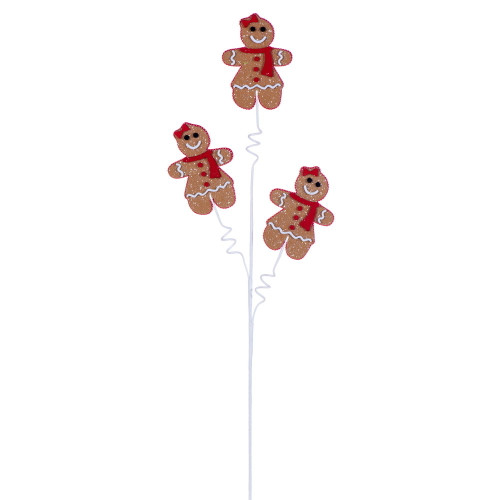 VIC-RPQ250930 - 30" Brown Gingerbread Lady Spray, 3-Pack - Vickerman