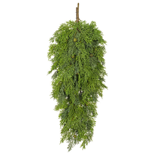 VIC-RY192029 - 29" Green Stovall Cedar Pine Teardrop - Vickerman