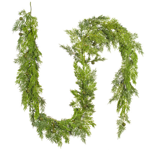 VIC-RY192073 - 73" Green Stovall Cedar Pine Garland - Vickerman