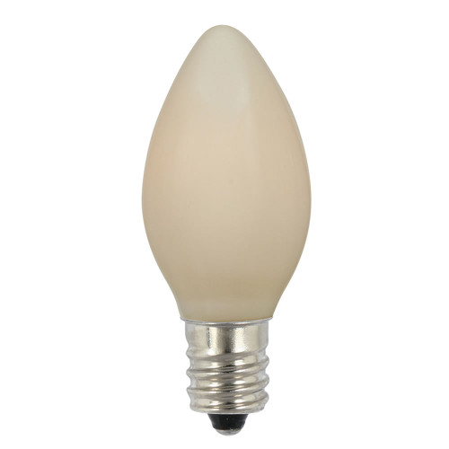 VIC-V471751-25 - C7 Ceramic White 130V 5W Bulbs 25Bx - Vickerman