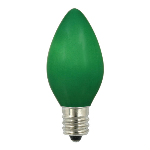 VIC-V471754-25 - C7 Ceramic Green 130V 5W Bulbs 25Bx - Vickerman