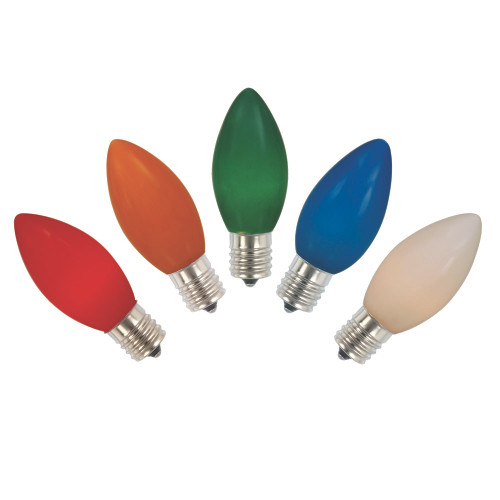 VIC-V472150-25 - C9 Ceramic Multi 7W 130V Bulb 25Bx - Vickerman