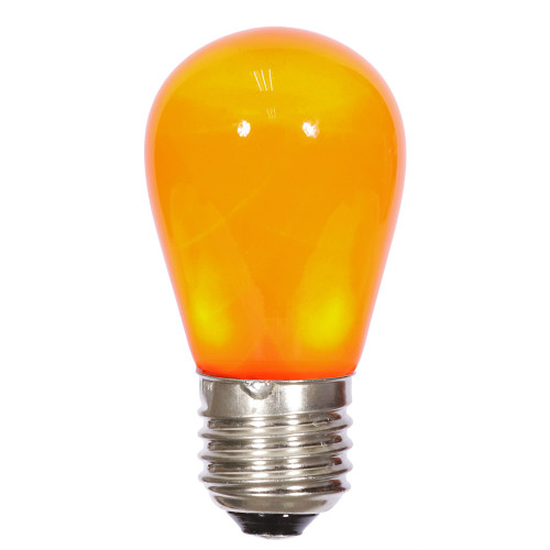 VIC-X14SC08-10 - S14 LED Orange Ceramic Bulb E26 Base, 10-Pack - Vickerman