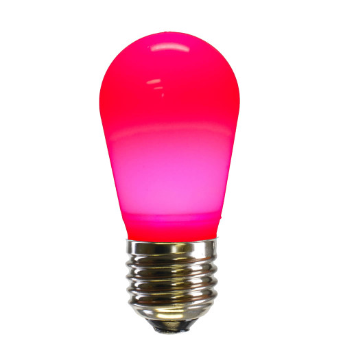 VIC-X14SC09-10 - S14 LED Pink Ceramic Bulb E26 Base, 10-Pack - Vickerman