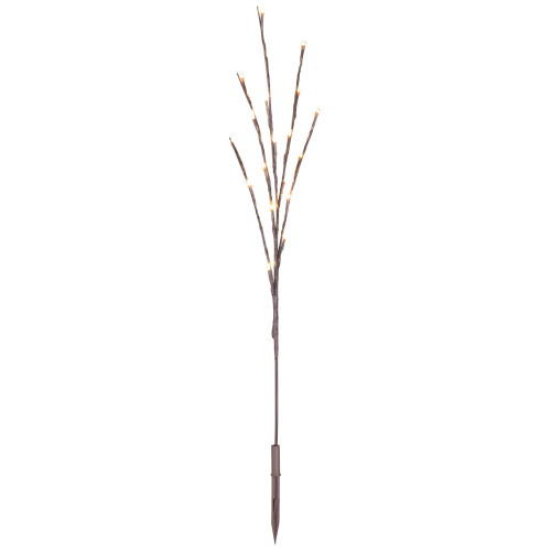 VIC-X15B601T - 60 Lights 3Pc 36" LED Wwt-twkle WA Brown Wire Twig Lt - Vickerman