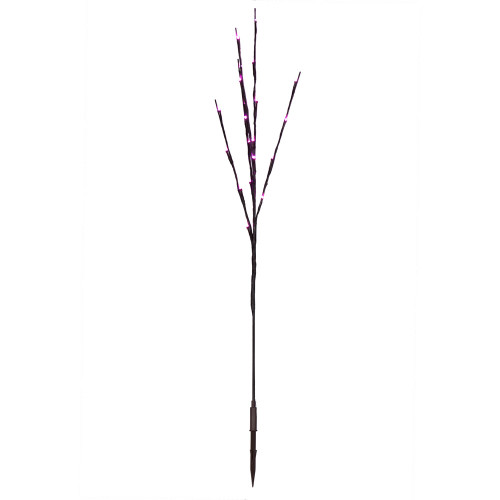 VIC-X15B609 - 60 Lights 3Pc 36" LED Pink WA Brown Wire Twig Lights - Vickerman