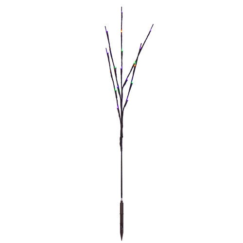 VIC-X15B667 - 60 Lights 3Pc 36" LED Mardi Gras WA Brown Wire Twig Lt - Vickerman