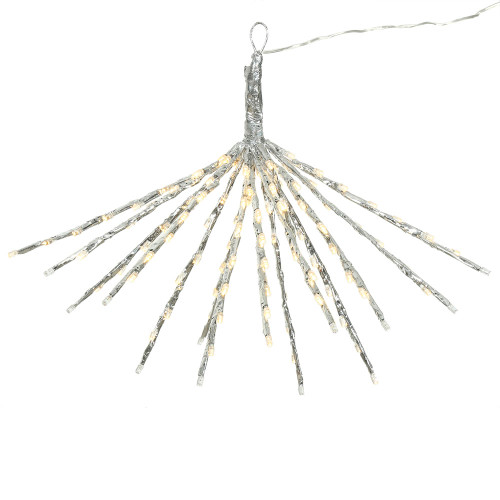 VIC-X171018 - 120 Lights Wm White 18" Silver Twinkle Starburst - Vickerman