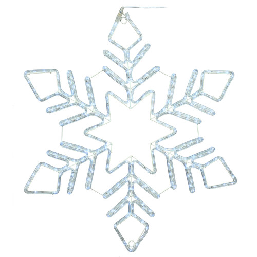 VIC-X176324T - 24" Pure White LED Twinkle Star Snowflake - Vickerman
