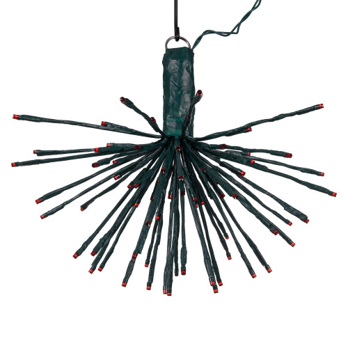 VIC-X21G083 - 80 Lights x 16" Green Starburst Red LED - Vickerman