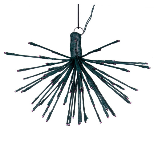 VIC-X21G086 - 80 Lights x 16" Green Starburst Purple LED - Vickerman