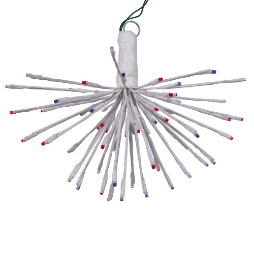 VIC-X21W095 - 80 Lights x 16" White Starburst Red-wht-blue - Vickerman