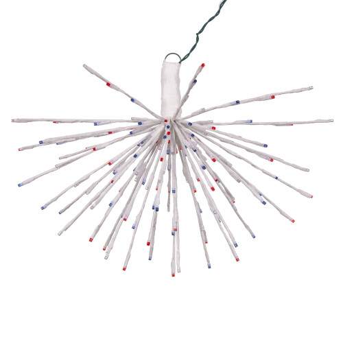 VIC-X21W195 - 160 Lights x 24" White Starburst Red-wht-blue - Vickerman