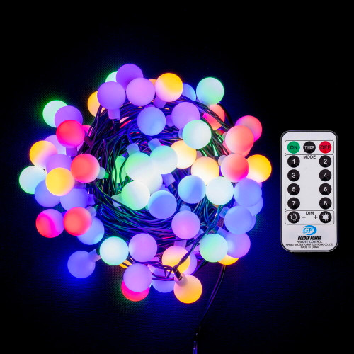 VIC-X22G410 - 100 Lights MU LED Cherry Set 8F Bkw 3"Sp 28'L - Vickerman