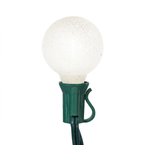 VIC-X231209 - 12 Lights X12' Pure W LED Iced G40 Set Green Wire 12"S - Vickerman