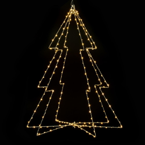 VIC-X23S124 - 240 Ltx24" Warm White LED Tree Wire Silhouette - Vickerman