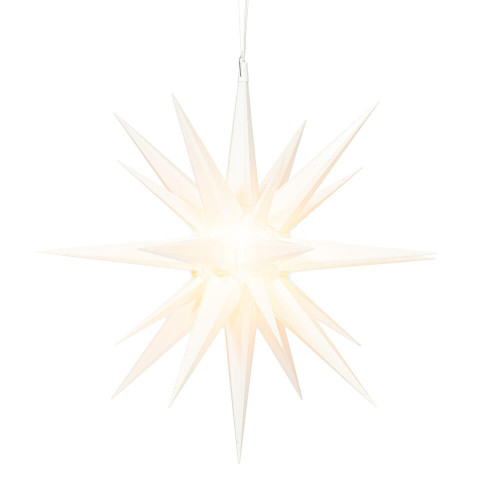 VIC-X23W251 - 25" LED Deluxe White Moravian Star KD - Vickerman