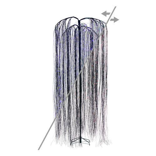 VIC-X249091LED - 10' Willow Twig Tree 374 Purple/Orange L - Vickerman