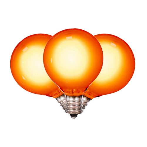 VIC-X24G4008 - 18 Lights Amber LED G40 EC Set Green Wire 10"Sp - Vickerman