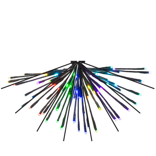VIC-X24K16RGB-WW - 80 Lights x 16" Rgb-ww Black Starburst Remote - Vickerman