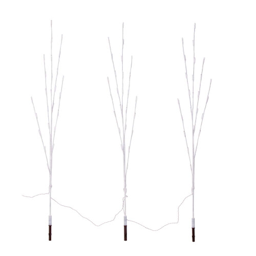 VIC-X24W379 - 75 Lights 3Pc 48" LED Pure White WA Warm White Stake Lights - Vickerman