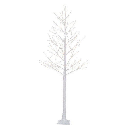 VIC-X250581LED - 8' White Icy Twig Tree LED Outdoor 240 Warm White - Vickerman