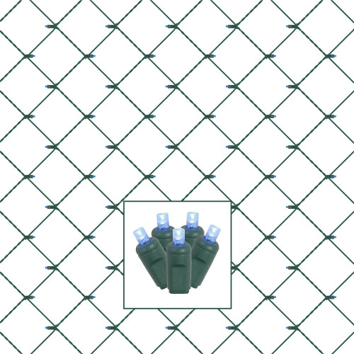 VIC-X4G4612CSA - 120 Lights 4'x6' LED Blue/Green Wire Wide Angle Net - Vickerman