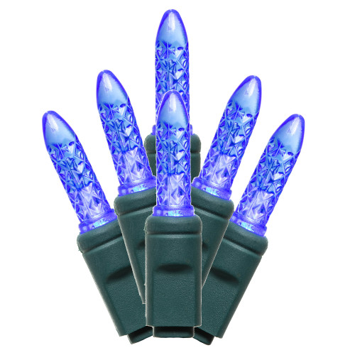 VIC-X4G5702TPBG - 70 Lights LED Blue/Green Wire M5 Twinkle 4"x24'L - Vickerman