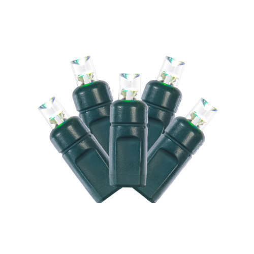 VIC-X4G6670RGBPW - 70 Lights LED Rgbpw Green Wire WA Coax Set 1Pc 4"x23' - Vickerman