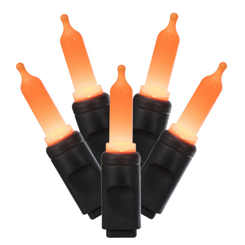 VIC-X4K7555F - 50 Lights LED Orange/Kw T5 Set 4"x16'L - Vickerman