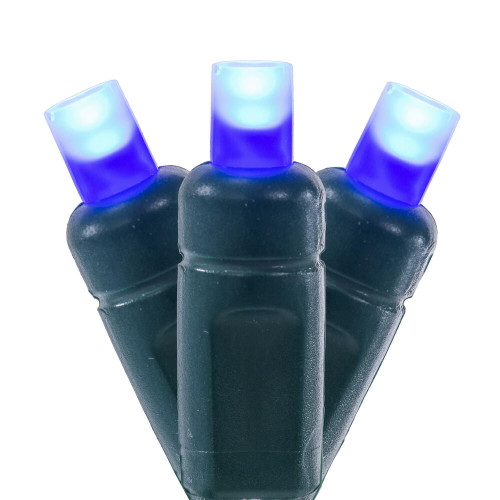 VIC-X6G66502PBG - 50 Lights LED Blue/Green Wire WA Coax Set 6"x25'L - Vickerman