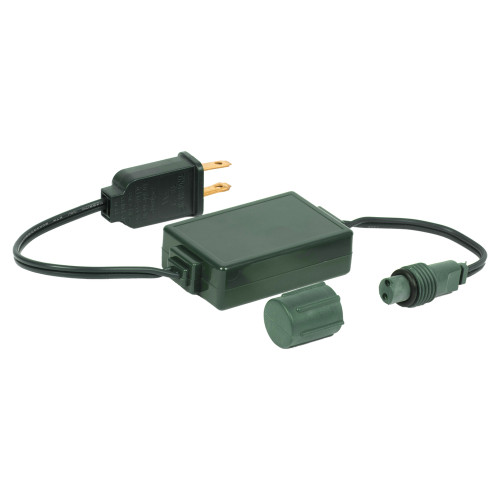 VIC-X6G6662 - 12" Rectified Coaxial Green Wire Power Cord, 2-Pack - Vickerman