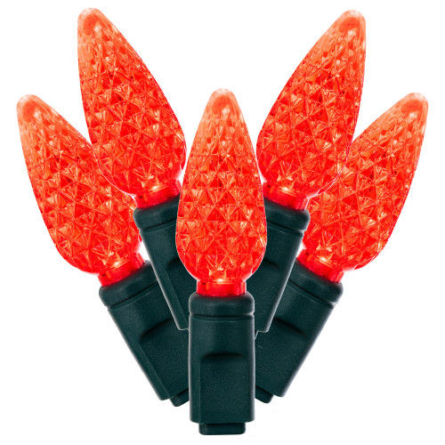 VIC-X6G8503PBG - 50 Lights LED Red/Green Wire C6 EC Set 6"x25'L - Vickerman