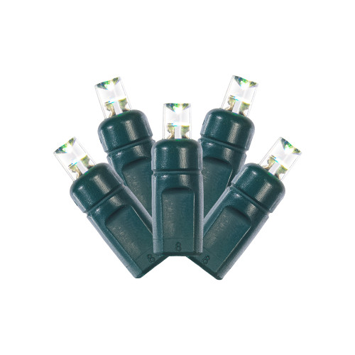 VIC-X6GRGB50PW - 50 Lights Rgbpw Green Wire 5mm WA Coaxial EC Set - Vickerman