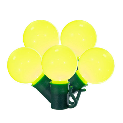 VIC-X8GCG48 - 25 Lights LED G30 Lime Ceramic Green Wire 8"Sp 16'L - Vickerman