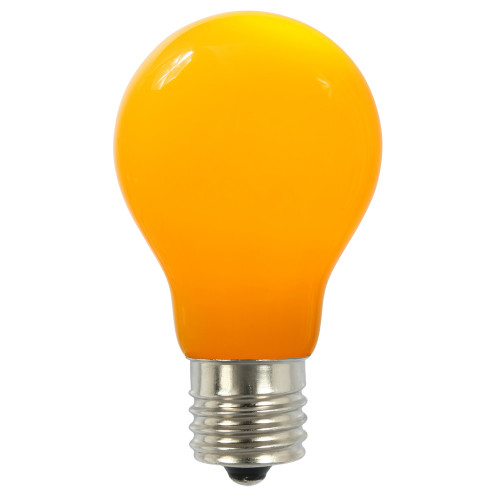 VIC-XA19C07 - A19 LED Yellow Ceramic Bulb E26 Nickel Base - Vickerman