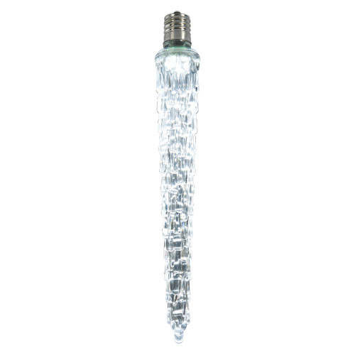 VIC-XICE755 - 7" LED Cool White Falling Icicle Bulb E12 - Vickerman