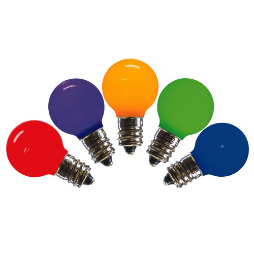 VIC-XLEDCG30-25 - G30 Multi Ceramic LED Bulb E12 .6W, 25-Pack - Vickerman