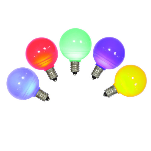 VIC-XLEDCG40-25 - G40 Multi Ceramic LED Bulb E12 .6W, 25-Pack - Vickerman