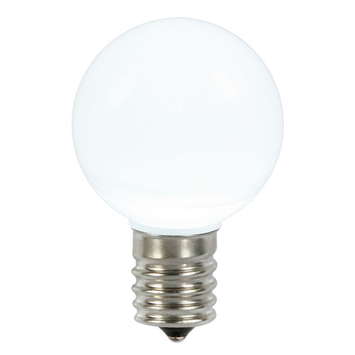 VIC-XLEDCG55-25 - G50 Cool W Ceramic LED Bulb E17 .8W, 25-Pack - Vickerman