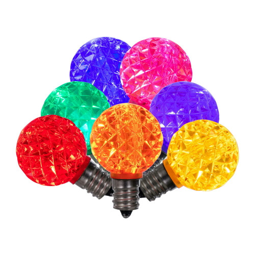 VIC-XLEDG30-25 - G30 Faceted LED Multi Bulb E12 .6W 25 Bag - Vickerman