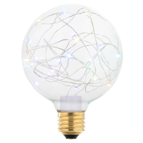 VIC-XLEDG95RGB - RGB Clear G95 Fairy Lt Bulb E26 - Vickerman