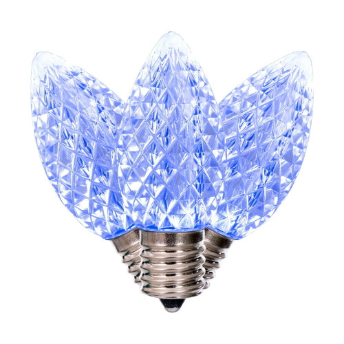 VIC-XRETC905T-25 - C9 Faceted Cool White Twinkle, 25-Pack - Vickerman