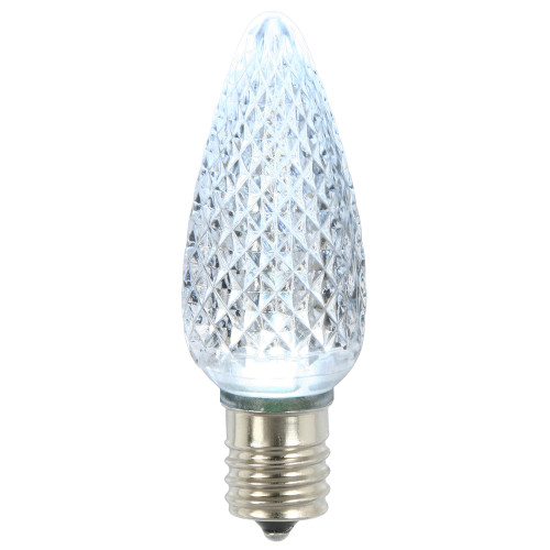 VIC-XLEDC95 - C9 Faceted LED Cool White Bulb .96W - Vickerman