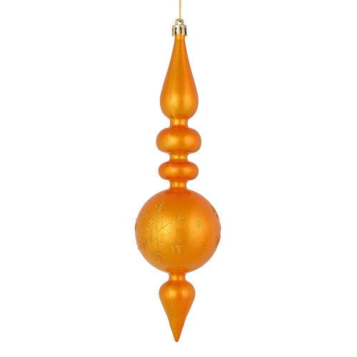 VIC-N186780D - 10" Cafe Latte Candy Snowflake Finial 4Bg - Vickerman