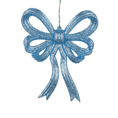 VIC-MC264108W - 5.25" x 4.25" Gold Glitter Bow, 6-Pack - Vickerman