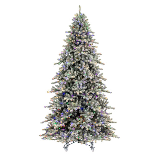 VIC-G223887LED - 10' x 67" Flocked Bavarian Dura L 1350 MU - Vickerman