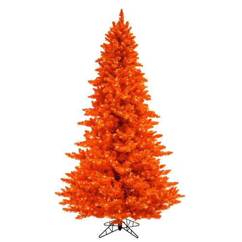 VIC-K260285 - 10' x 68" Flocked Orange Fir 2980T - Vickerman